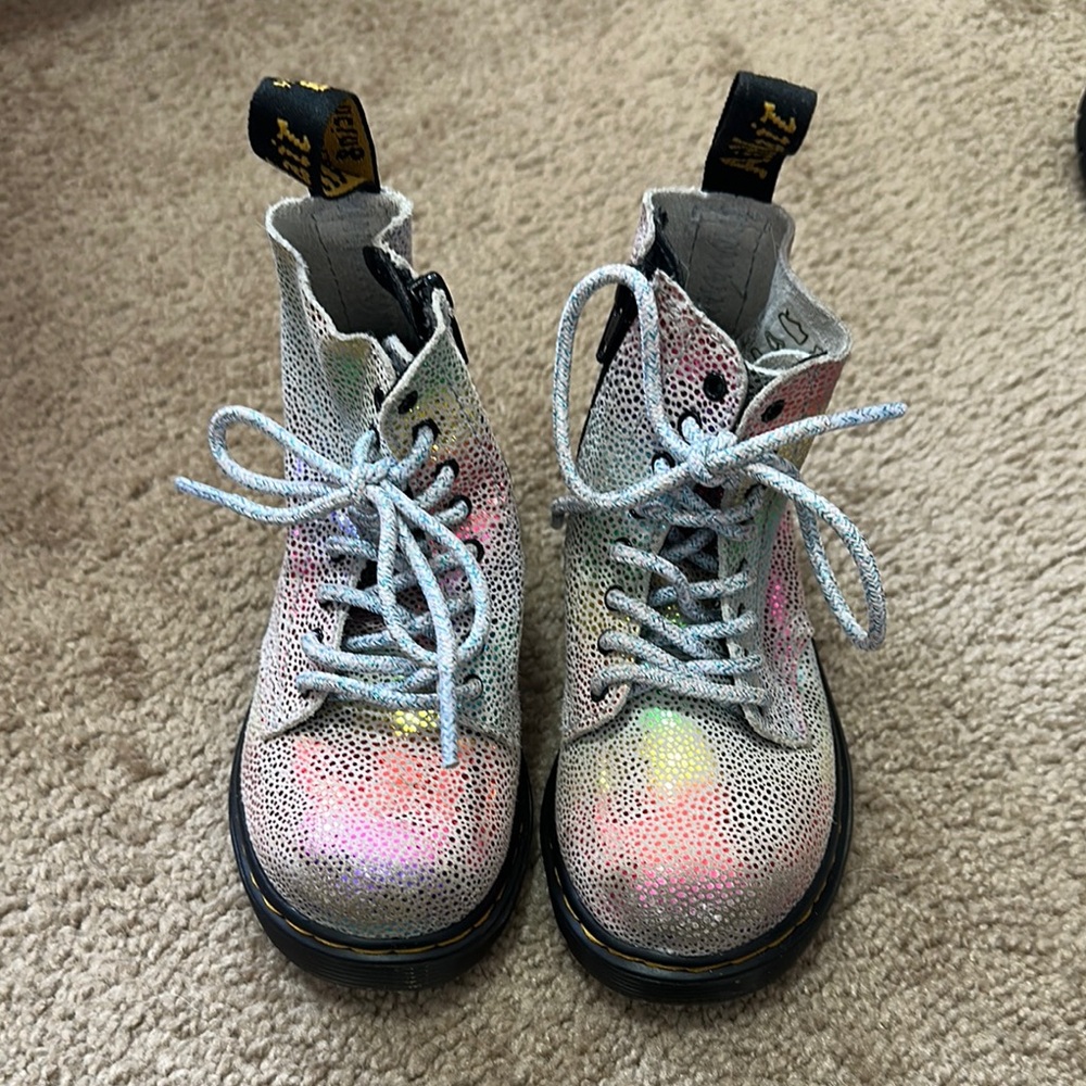 Dr. Martens Kids Iridescent Boots